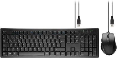 USB Tastatur-Maus-Set Kabelgebundenes Desktop Set komfortable und geräuscharm ...
