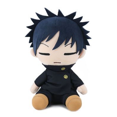 25cm Stofftier Puppe Jujutsu Kaisen Schielen Megumi Fushiguro Plüschtier Schwarz