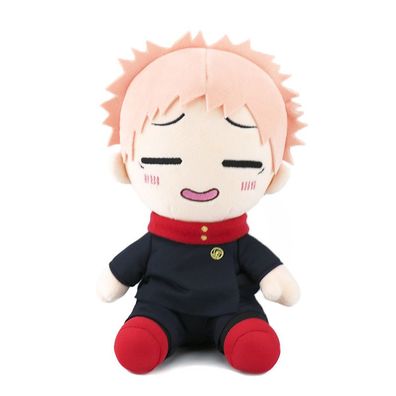 25cm Stofftier Puppe Jujutsu Kaisen Schielen Yuji Itadori Plüschtier Schwarz