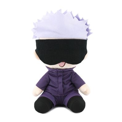 25cm Stofftier Puppe Jujutsu Kaisen Schielen Satoru Gojo Plüschtier Schwarz