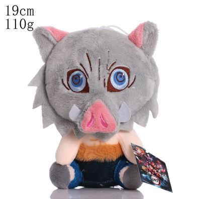 19cm Stofftier Puppe Demon Slayer Inosuke Hashibira Plüschtier Doll Geschenk
