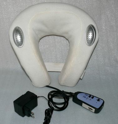 Bestron Nacken Vibrations Massagegerät Stereo Lautsprecher Audio AUX IN 6V 800mA
