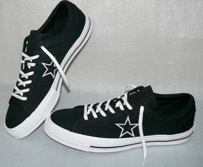 Converse 163376C ONE STAR OX Canvas Schuhe Sneaker Boots 46,5 51,5 Black White