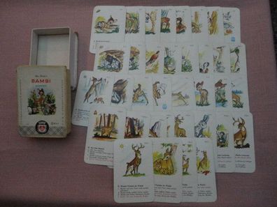 altes Walt Disney`s Bambi Quartett FXS Schmid Spielkarten (C) WDP in Pappbox nr 505