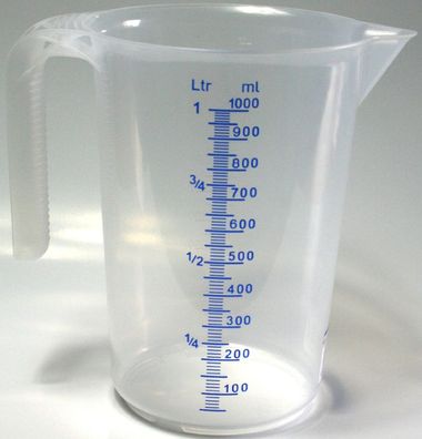 IWH Messbecher transparent Inhalt: 1 Liter