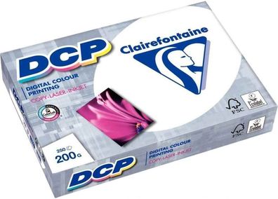 Clairefontaine 1808C Druckerpapier DCP Premium Kopierpapier für farbintensiven ...