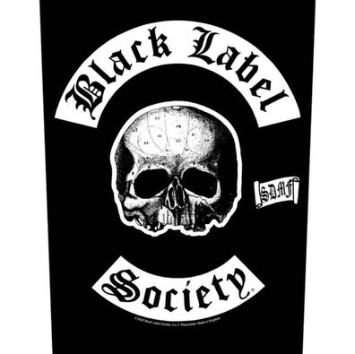 Black Label Society SDMF Rückenaufnäher Backpatch Neu & Officiale!