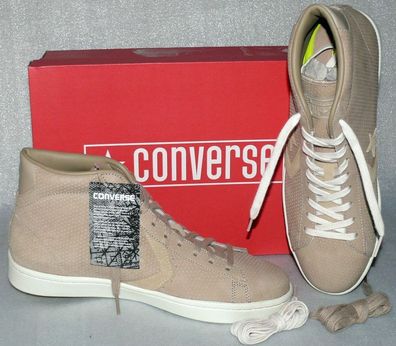 Converse 155648C PL 76 MID Echt Leder Schuhe Sneaker Boots 44,5 Vintege Khaki EG