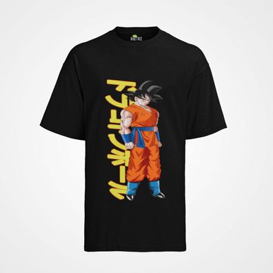 Herren T-Shirt Bio Baumwolle Goku Dragon Anime Vegeta Manga Merch Bild