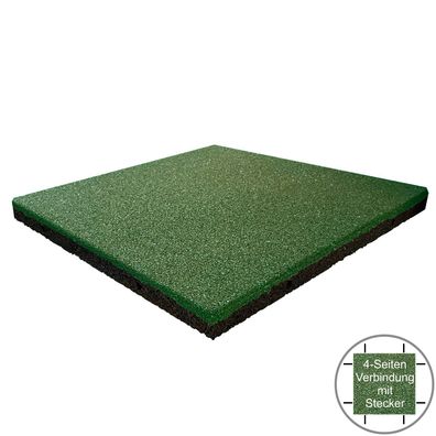 Fallschutzmatten 45mm grün | Fallschutzplatten | Spielplatzmatten 50x50 cm