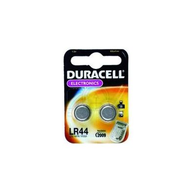 Duracell SP LR44 B2 Knopfzellen-Batterie 2er Pack 1,5V 125mAh
