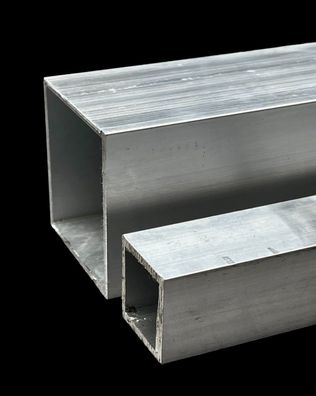 Aluminium Quadratrohr Alu Vierkantrohr 15x15x2 - 60x60x2 AlMgSi 0,5 EN 573/755