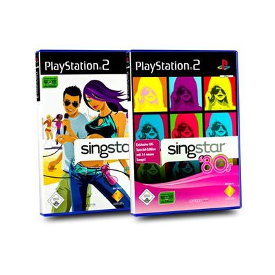 2 PlayStation 2 Spiele : Singstar + Singstar 80s - PS2 Spielebundle - 2 Spiele