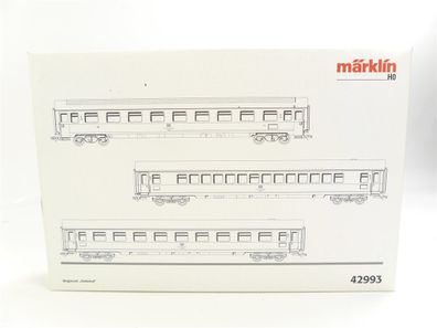 E403 Märklin H0 42993 Personenwagen-Set 3-tlg. Schnellzugwagen "Südwind" / NEM