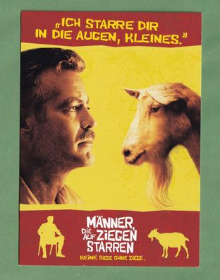 George Clooney - Männer die auf Ziegen starren - Postkarte ungebraucht