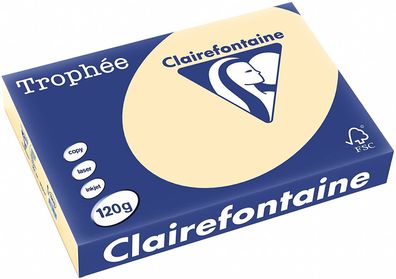 Clairefontaine Trophée 1203C Chamois 120g/ m² DIN-A4 - 250 Blatt
