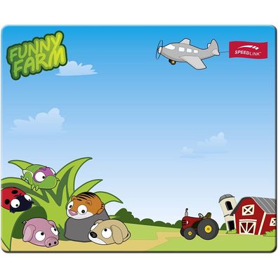 Speedlink Silk Mousepad Funny Farm Mauspad Motiv Bauernhof Kinder 1,5mm dünn