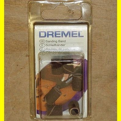 Dremel 438 - Schleifbänder - 1 Packung mit 6 Bändern Körnung K60