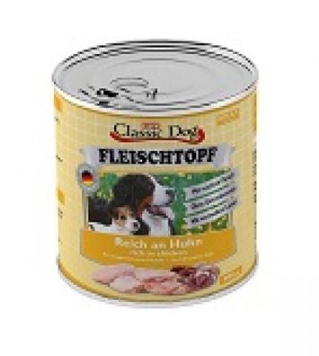 Classic Dog Dose Adult Fleischtopf Pur Reich an Huhn 800g (Menge: 6 je Beste...
