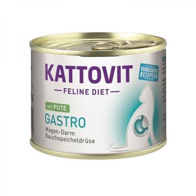 Kattovit Dose Feline Diet Gastro Pute 185g (Menge: 12 je Bestelleinheit)