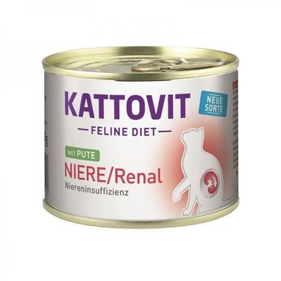 Kattovit Dose Feline Diet Niere/ Renal Pute 185g (Menge: 12 je Bestelleinheit)