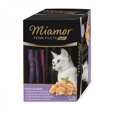 Miamor FB Feine Filets Mini Multibox Feine Auslese 8 x 50 g (Menge: 4 je Bes...