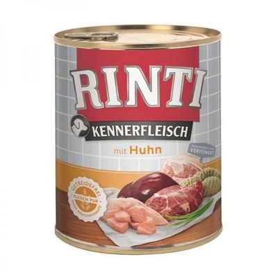 Rinti Dose Kennerfleisch Huhn 800 g (Menge: 12 je Bestelleinheit)