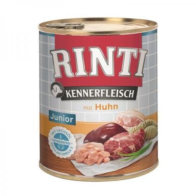 Rinti Dose Kennerfleisch Junior Huhn 800 g (Menge: 12 je Bestelleinheit)