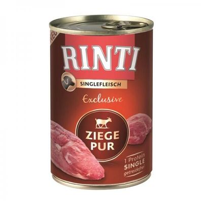 Rinti Dose Singlefleisch Exclusive Ziege Pur 400 g (Menge: 12 je Bestelleinh...