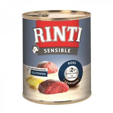 Rinti Dose Sensible Ross, Hühnerleber & Kartoffel 800 g (Menge: 6 je Bestel...