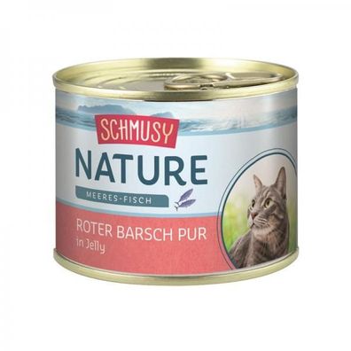 Schmusy Nature Meeres-Fisch Dose Roter Barsch pur 185 g (Menge: 12 je Beste...