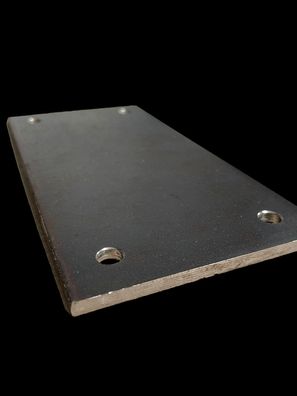 Stahlplatte Ankerplatte gebohrt Fußplatte Kopfplatte Zuschnitte Stahl (Rechteckig)
