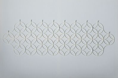 Wandgarderobe aus Metall "Holo" weiß