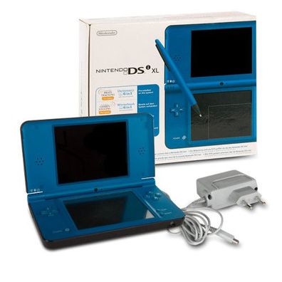 Nintendo DSi XL Konsole in Blau / Blue in OVP + Ladekabel #92D