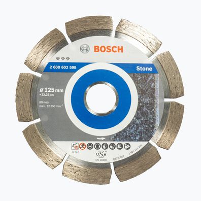 Bosch Diamanttrennscheibe Ø 125 mm (Standard for Stone, zum Schneiden von Stein)