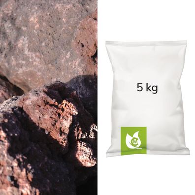 Lava rot/ braun Gabionensteine 100/200mm 5kg (Gr. 100/200mm)