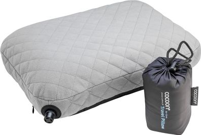 COCOON Air Core Pillow smokegrey/ charcoal - aufblasbares Reisekissen