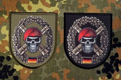 Artillerie Skull Wappen"Aufnäher"Patch/ Bundeswehr/ Reservist/ Veteran/ Bw