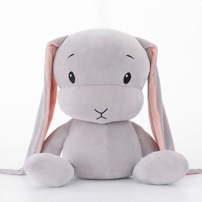 Cute Hase Plüschtier Kaninchen Baby Tiere Puppe Kinder Geschenk Grau 30cm
