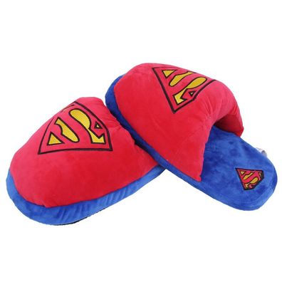 Herren Damen The Avengers Superman Plüsch Hausschuhe Winter Slippers Rot 28cm