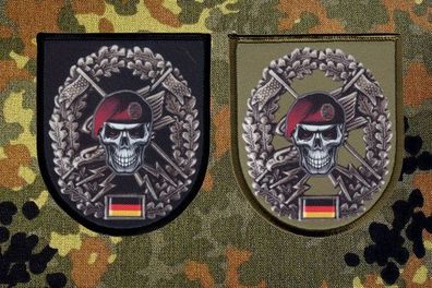 ABC-ABWEHR Skull"Aufnäher"Patch/Bundeswehr/Army/Barett/Reservist/Bw/German/Armee 