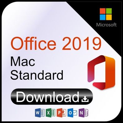 Microsoft Office 2019 Standard für 2 MAC | Download | KEIN Abo