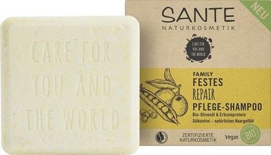 Sante Family Festes Repair Pflege-Shampoo Bio-Olivenöl & Erbsenprotein