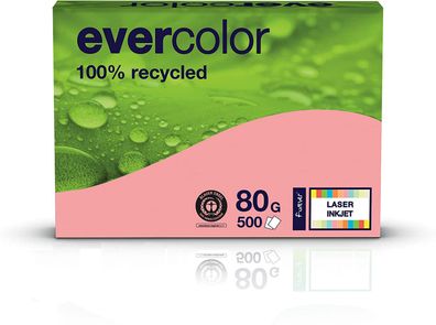 Clairefontaine Evercolor rosa 80g/ m² DIN-A4 500 Blatt recycling