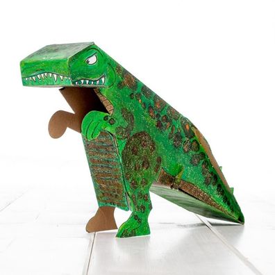 Kinder Bastel Set -Dinosaurier- aus festem Karton zum bauen & bemalen