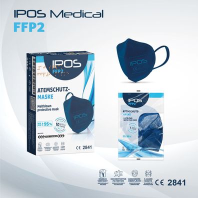 IPOS FFP2 Atemschutzmaske in verschiedenen Farben