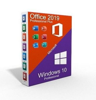 Microsoft Office 2019 Pro Plus + Windows 10 Pro | Download | 1 PC | KEIN Abo