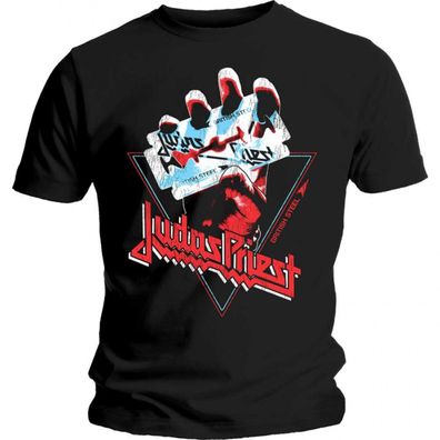 Judas Priest British Steel Hand Triangle T-Shirt NEU & Official!