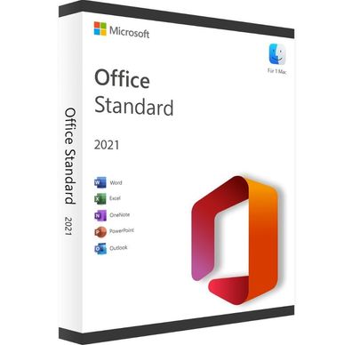 Microsoft Office 2021 Standard für Mac | 2 MAC | KEIN Abo