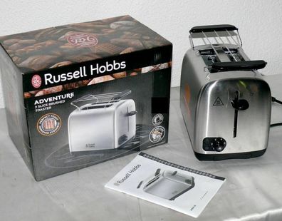 RH 24084-56 Designer Doppelschlitz Toaster 850W 6 Stufen Brotaufsatz Edelstahl